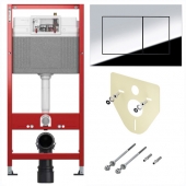 Система инсталляции для унитазов TECE Base с 2-мя клавишами/Панель хром глянцевый